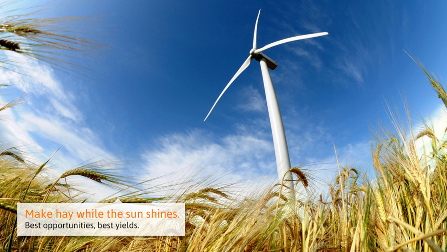 Make hay while the sun shines. Best opportunities, best yields.